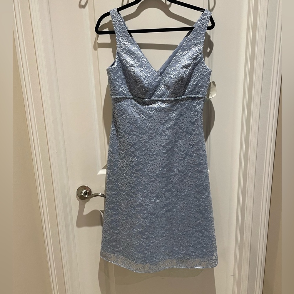 Light blue Alfred Angelo lace dress